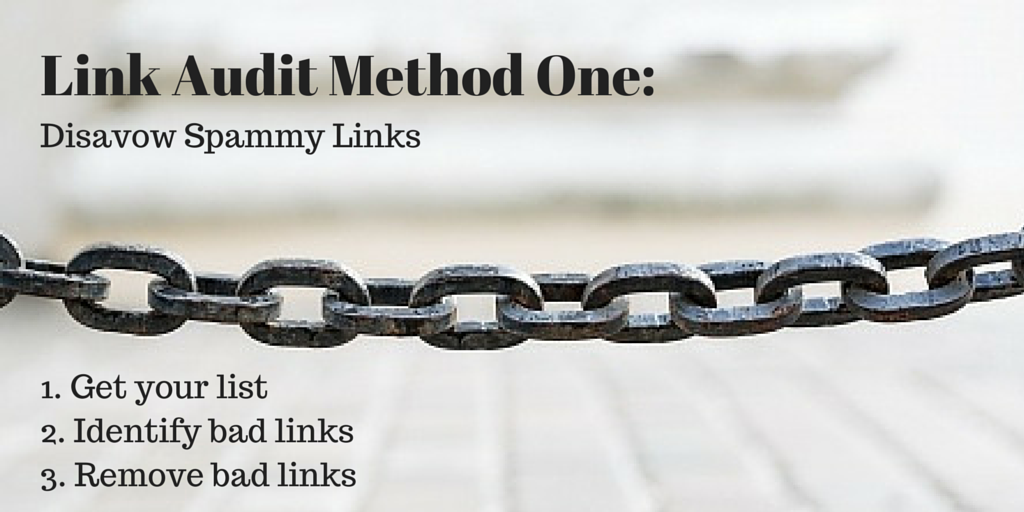How to do a Link Audit: Disavow